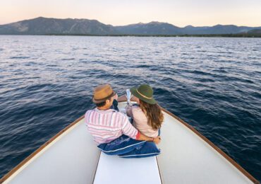 Couple Sitting on Legend